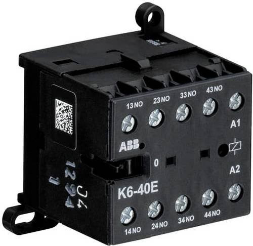 ABB K6-40E-84 Schalter mit 4 Schließern in Schwarz, 110V, 3A - Bild 1