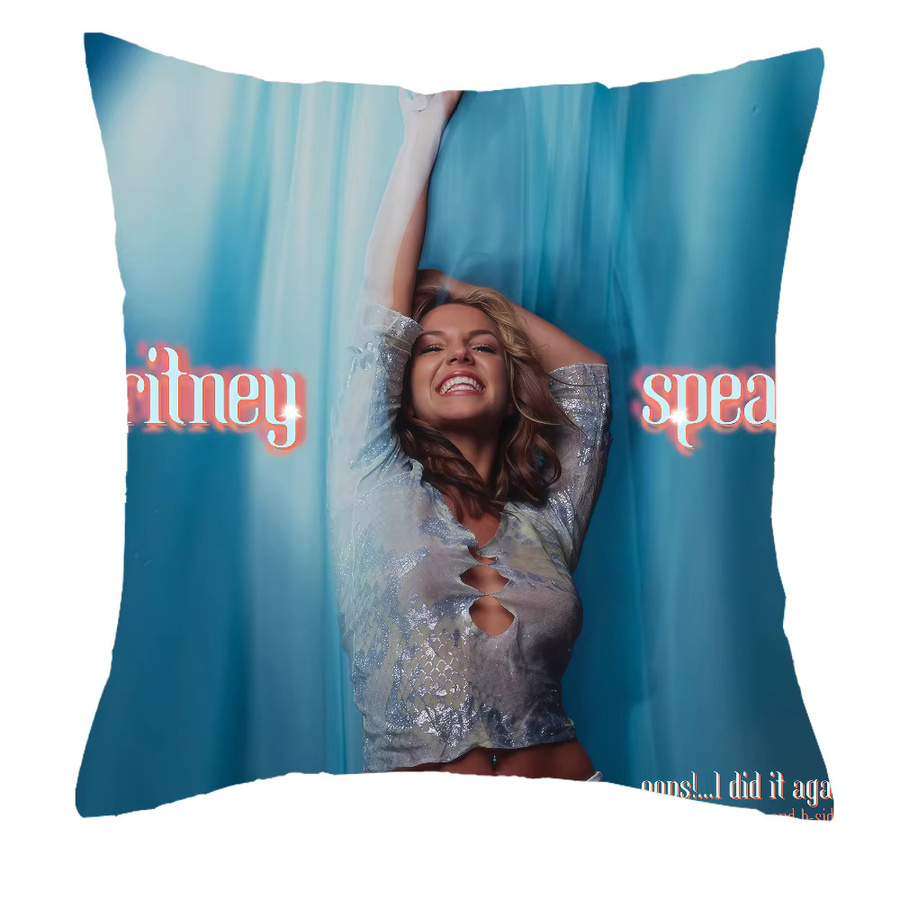 Singer B-Britney Spears Kissenbezug mit Grafikdesign, quadratisch, Breite: 30 cm, Breite: 30 cm - Bild 5