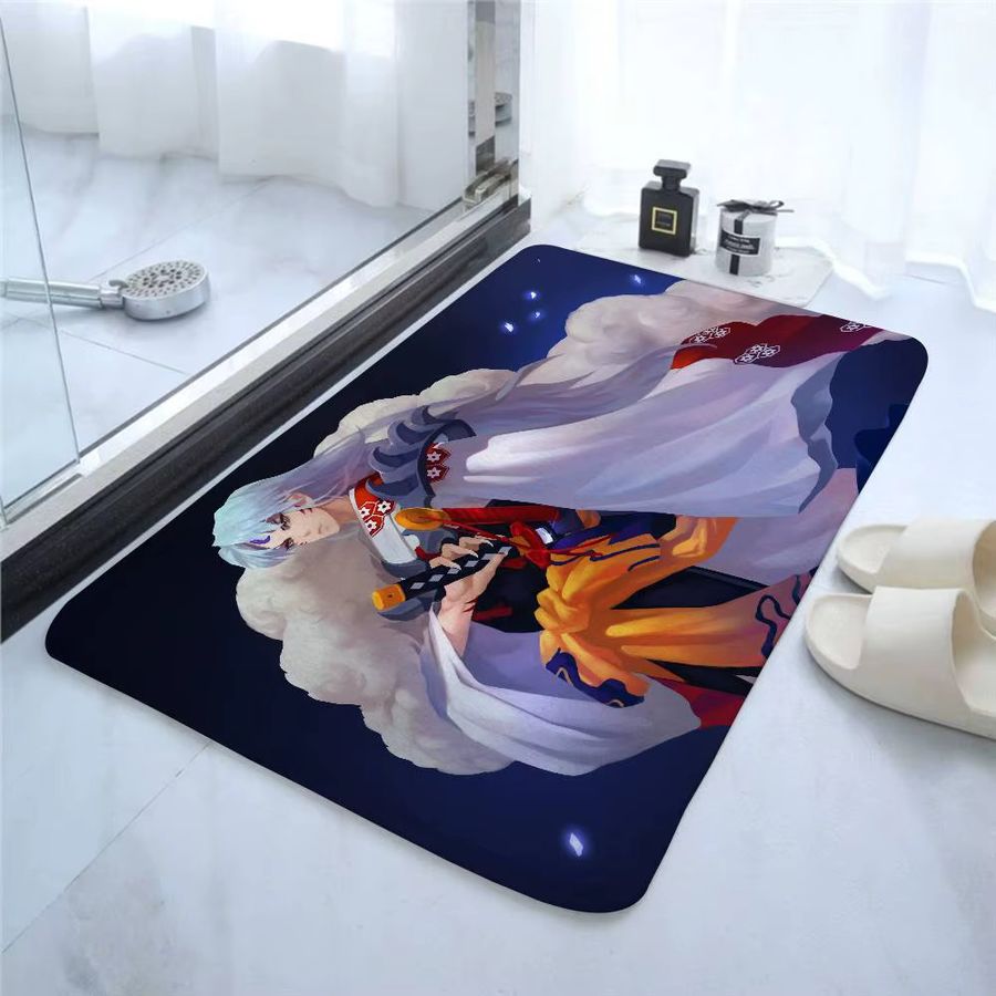 Inuyasha Anime Bodenmatte multicolor saugfähig und schmutzabweisend für Badezimmer, Küche oder Eingangsbereich - Bild 2