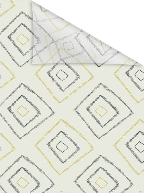 Lichtblick Fensterfolie selbstklebend Stripy Boho Rectangle Sichtschutz in Beige - Bild 1