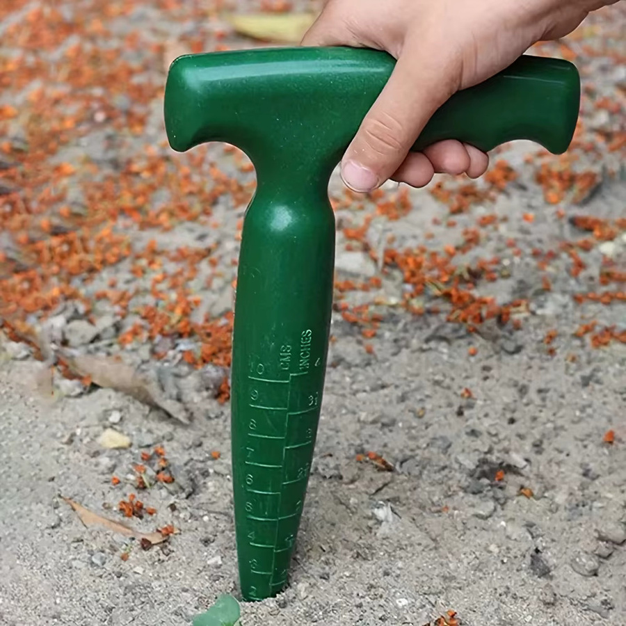 GreenGarden Handheld Bodenlocher aus Kunststoff in Grün zum Pflanzen von Stecklingen und Sämlingen - Bild 2