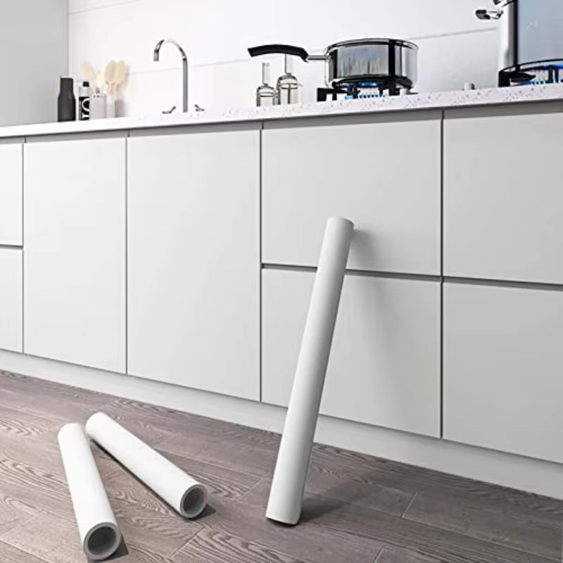 Wasserdichte und ölbeständige selbstklebende Tapete von DAIROU in Schwarz aus PVC für Küche und Wohnzimmer - Bild 2
