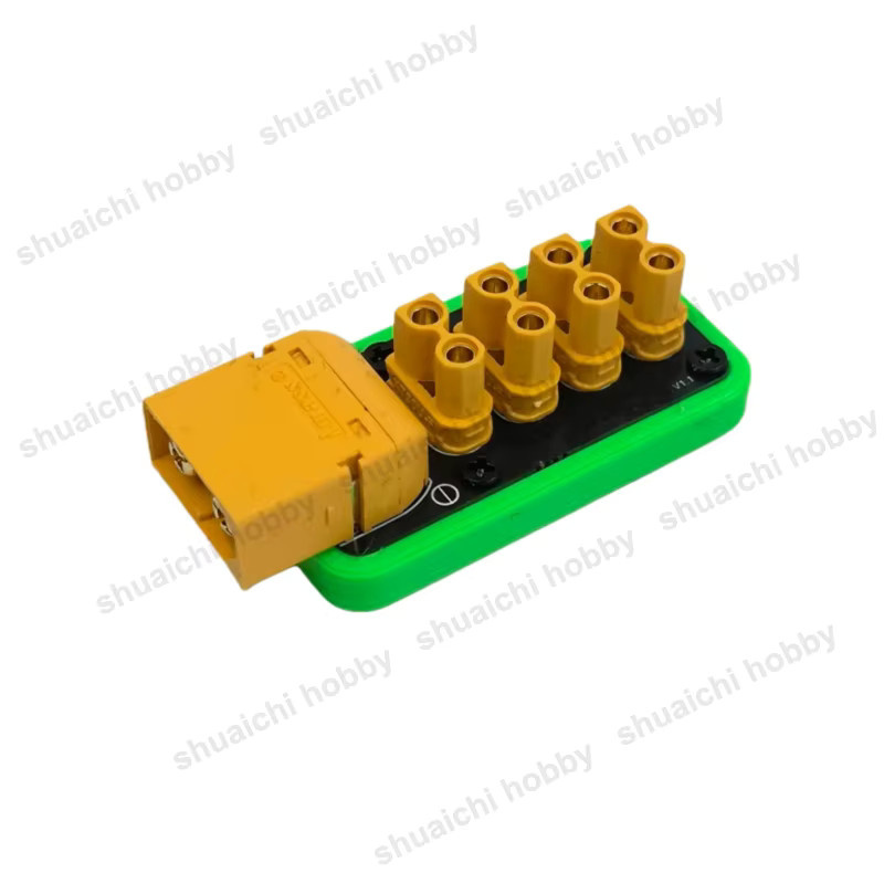 YUENHOANG 4-Kanal Power Verteilung Modul XT60 zu XT30 Splitter PDB für RC Drohnen, Autos, Roboter und Boote - Bild 2
