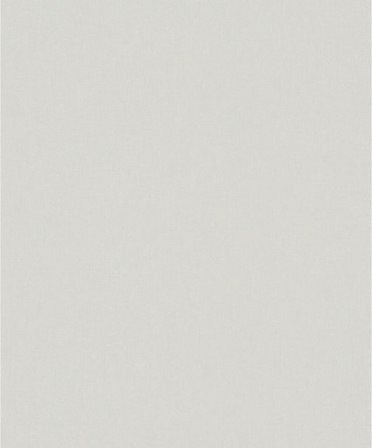 Marburg Vliestapete Ivy Nov Uni in Grau-Beige mit botanischem Naturmuster und FSC-Zertifizierung - Bild 1