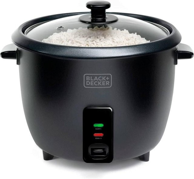 Black Decker BXRC1800E Reiskocher mit Warmhaltefunktion und Abschaltautomatik, 1,8 l - Bild 1