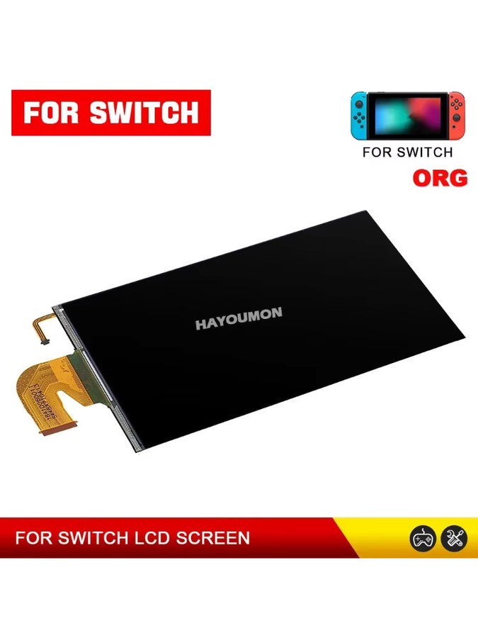 HeroAngel LCD-Bildschirm Ersatz für Nintendo Switch V1 V2, schwarzes Display-Glasbaugruppe - Bild 5