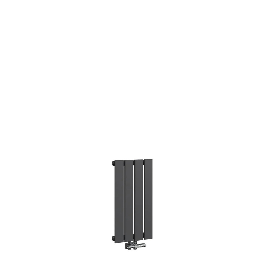 Emke Flachheizkörper Paneelheizkörper einlagig vertikal Schwarz B/H: 60 x 30 cm 233W Mittelanschluss - Bild 2