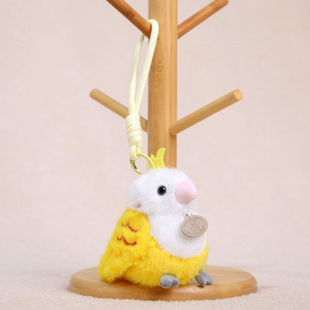 Vogelpuppe Anhänger, Plüschtier, Gelb, ab 14 Jahren - Bild 1