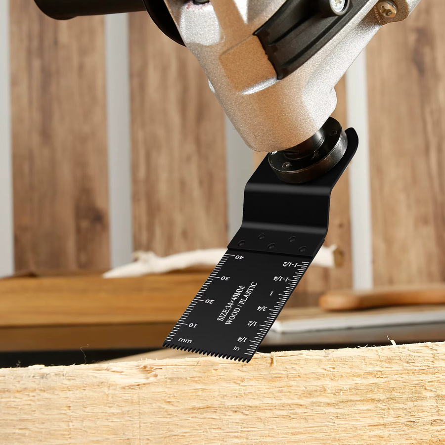 Hands DIY Set mit 27/12 Stück oszillierenden Sägeblättern als universelle Multi-Tool-Schneidklingen zum Schneiden von Holz, Metall und Kunststoff - Bild 2