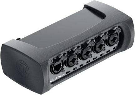 Neutrik Stagebox NA-4I4O-AES72 in Schwarz mit Ethernet/LAN Anschluss - Bild 1