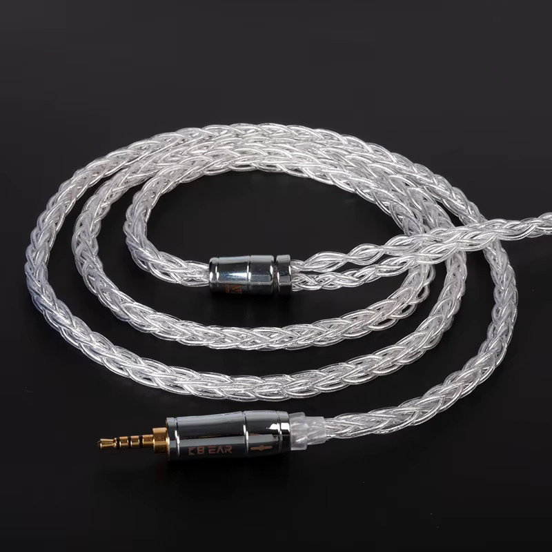Kbear Limpid Pro 8 Core HiFi Kabel aus reinem Silber für Kopfhörer und IEMs wie KS1, KS2, Lark oder KZ - Bild 2
