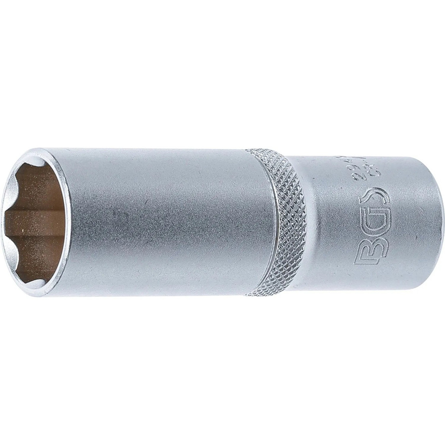 BGS Steckschlüssel-Einsatz Super Lock tief mit 1/2 Zoll Innenvierkant und 19 mm Schlüsselweite in Silber - Bild 2