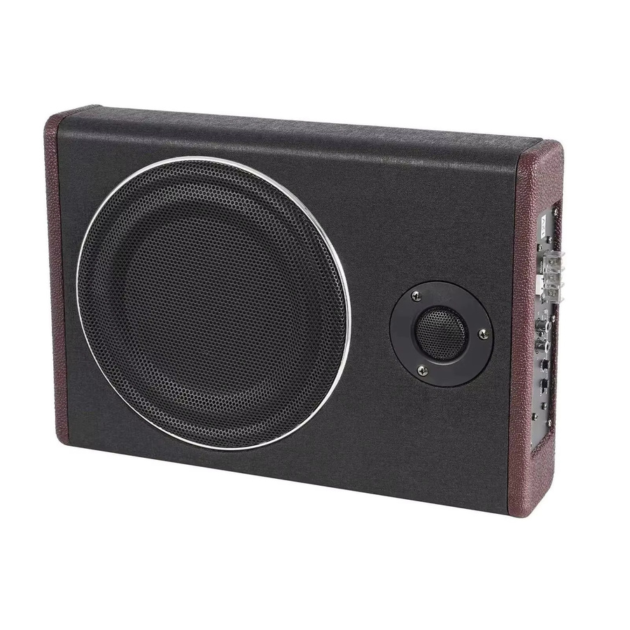 Aktiver 8-Zoll Auto-Subwoofer unter dem Sitz, ultraschlanker Kompakt-Bass-Lautsprecher mit Verstärker, Schwarz, 600 W, DC 12 V - Bild 5