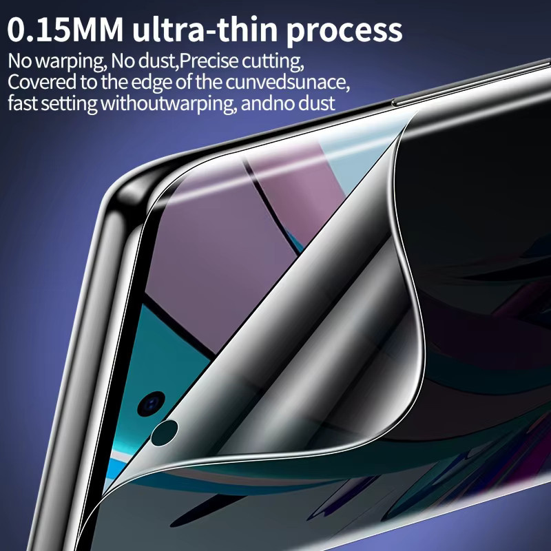 3er-Set Hydrogel-Displayschutz mit Privatsphäre-Funktion für OPPO Reno 14 Pro, OPPO 13 F 4G/5G und Reno 13 FS, transparent - Bild 3