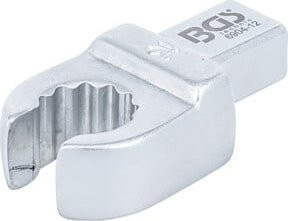 BGS Einsteck-Ringschlüssel 6904-12 aus Chrom-Vanadium-Stahl in Silber, offen, 12 mm, Aufnahme 9 x 12 mm - Bild 1