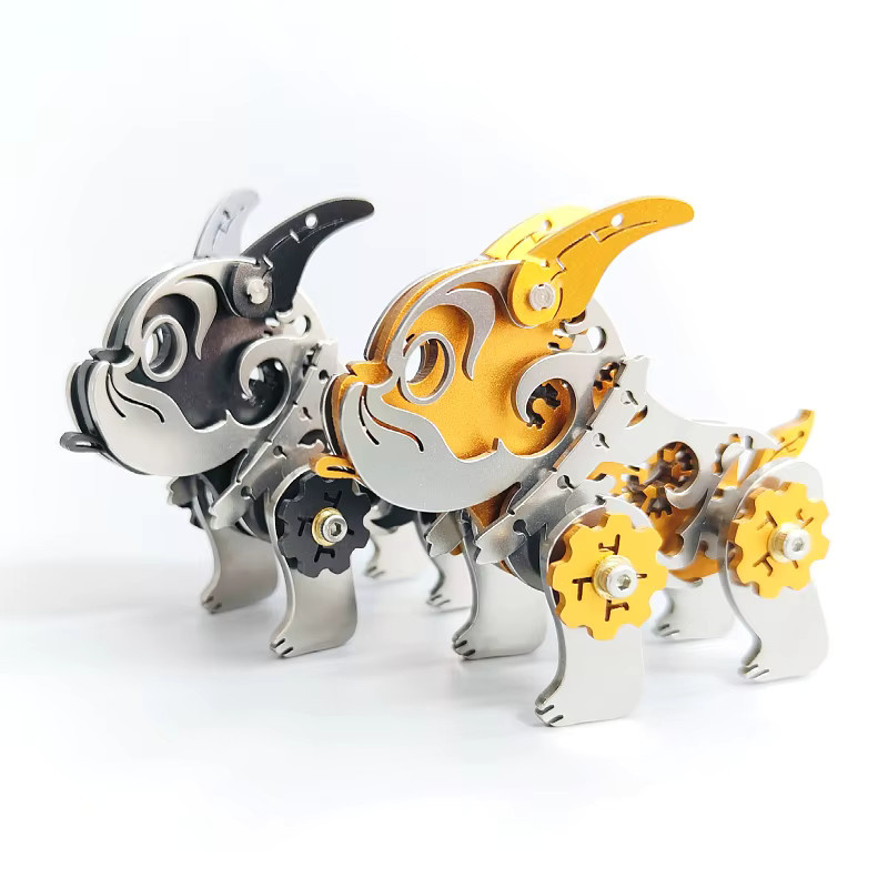 MOKR Bulldogge 3D Metall-Puzzle, Modellbausatz - Bild 3