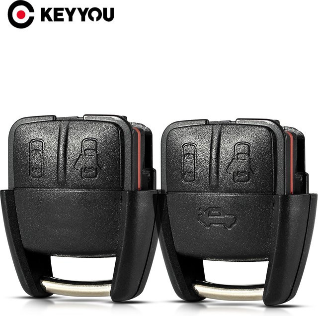 KEYYOU Schlüsselhülle für Opel und Vauxhall in Schwarz für Astra, Zafira, Omega und Vectra - Bild 1
