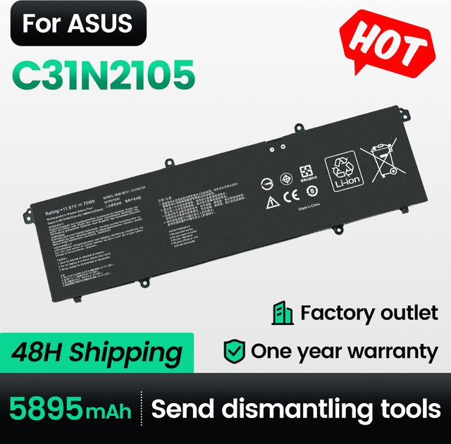 Kyuan C31N2105 Laptop-Akku für ASUS Twin 15 K3502ZA, K3502, K3402Z, S5600F, S4600F in Schwarz - Bild 1