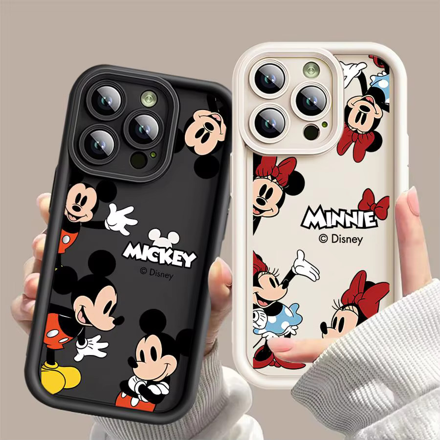 Disney Mickey Minnie Maus Softcover Handyhülle für iPhone 11 bis iPhone 17 Pro Max und weitere Modelle - Bild 1