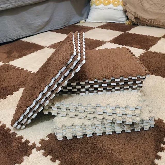 DHDH Baby Puzzle Spielmatte aus EVA Schaum, grau, rutschfest und waschbar - Bild 1