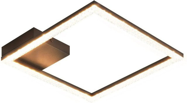 NETTLIFE LED Deckenleuchte aus Metall in Schwarz, Durchmesser: 30 cm