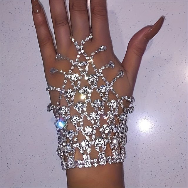 Armband, Strass, Quaste, Kristall - Bild 1