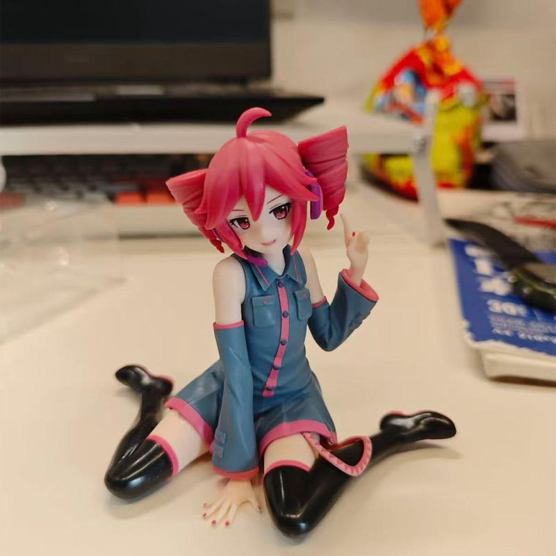 Kasane Teto Sitzende Figur Gemeinsame Ausgabe Hatsune Miku Serie Virtuelles Idol Sammlermodell aus PVC in Multicolor von Topmix - Bild 2
