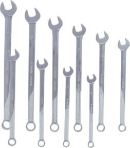 KS Tools CHROMEplus Ringmaulschlüssel-Satz XL, 10-teilig, Chrom-Vanadium, Silber - Bild 1
