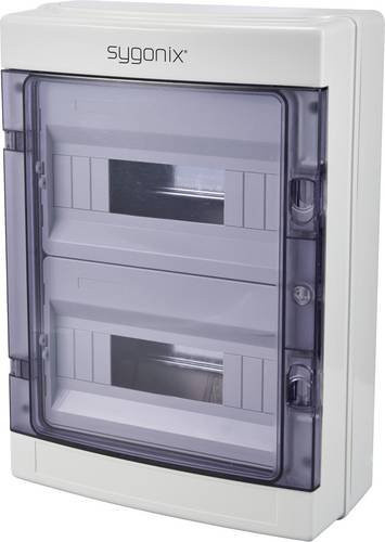 Sygonix Kleinverteiler SY-6696060 für Oberflächenmontage in Weiß und Transparent mit 24 Teilungen und 2 Reihen - Bild 1