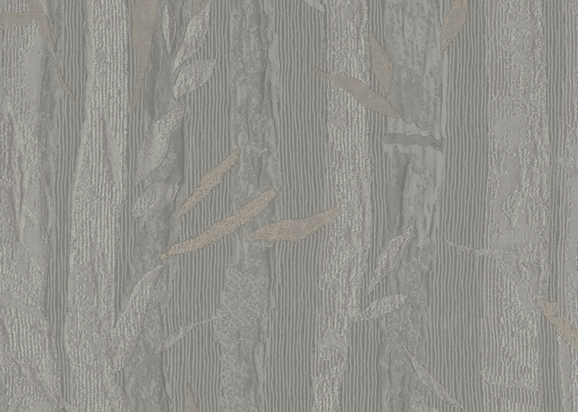 Armani Casa Tapete Gion 9505 in Grau mit floralem Botanical Design aus Vinyl - Bild 1