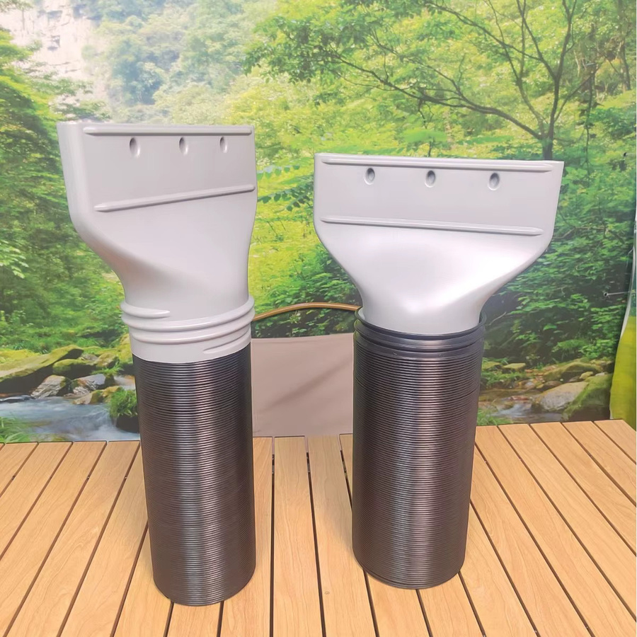 VKTECH Tragbarer Klimaanlagen-Schlauchadapter 150mm Flacher Abluftschlauchadapter für mobile Klimaanlagen und Fensterkanalrohrdüsen - Bild 2
