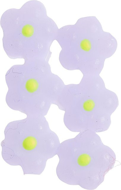 Rico Design Wachsdekor Blüte mit Punkt in Neon Gelb - Bild 1