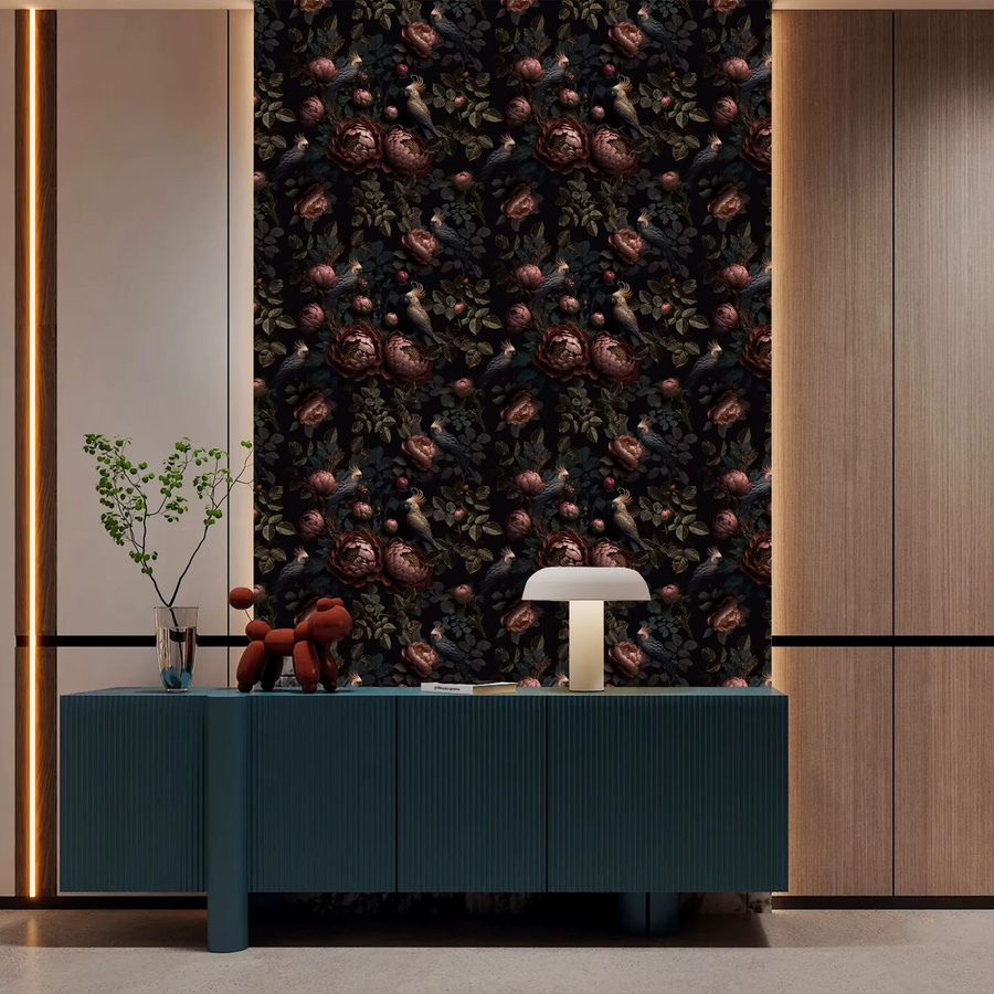 Selbstklebende Retro-Blumentapete von WMYDYG in Mehrfarbig für Wohnzimmer und Schlafzimmer, wasserfeste Wandgestaltung und Schrankaufkleber - Bild 3
