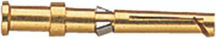 HARTING Crimpkontakt 09152006223 aus Messing mit Goldbeschichtung - Bild 1