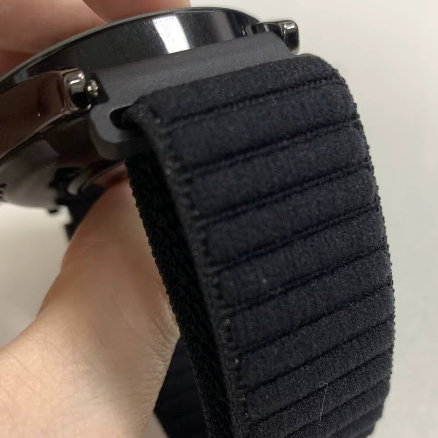 Zeblaze Uhrenarmband Nylon, Schwarz, geflochtenes Schlaufenband - Bild 2