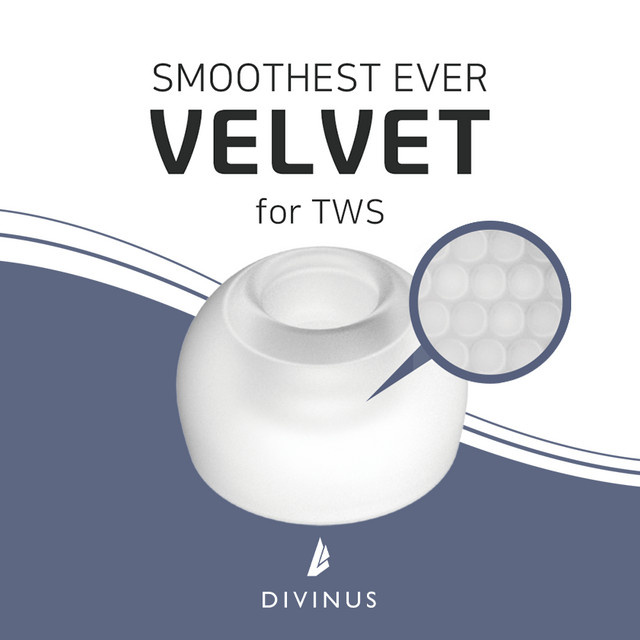ELOIT Divinus Samt-Ohrstöpsel für TWS Wireless-Kopfhörer mit breiter Schlaufe für 3mm-5mm Düsen - Bild 1