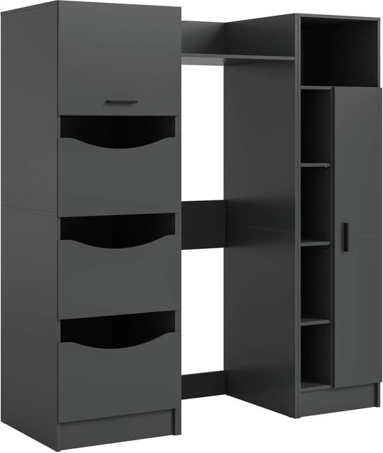 Waschmaschinenumbauschrank Free von xonox.home in Anthrazit Matt, B/H/T: 176 x 195 x 68 cm - Bild 1