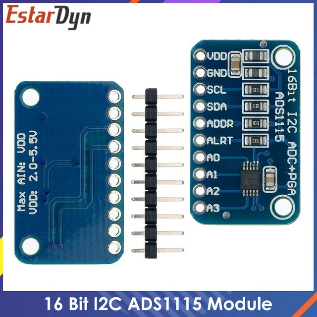 Estardyn ADS1115 ADC-Modul 16-Bit Präzisions-Entwicklungsboard in Blau - Bild 1