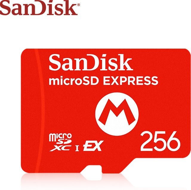 SanDisk microSD EXPRESS Speicherkarte für Nintendo Switch, 256 GB, Rot - Bild 1