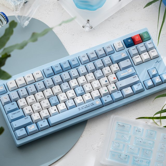 Venit Keys Original Cute Fox Keycaps Set mit Cherry-Profil aus PBT für mechanische MX-Tastaturen - Bild 1