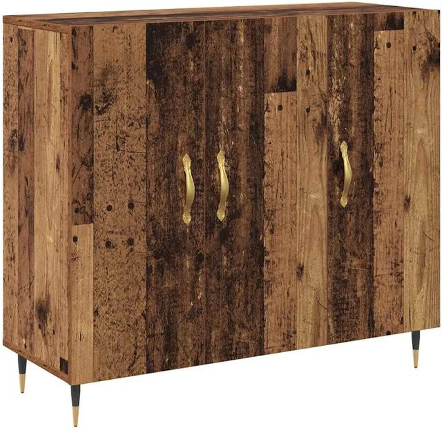 vidaXL Sideboard Modern Braun aus MDF, B/T/H: 90 x 34 x 80 cm - Bild 1