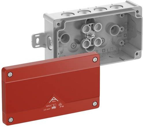 Spelsberg Abzweigkasten 80270301 in Grau und Rot mit IP66 Schutzart, B/T/H: 15,2 x 8,7 x 5,2 cm - Bild 1