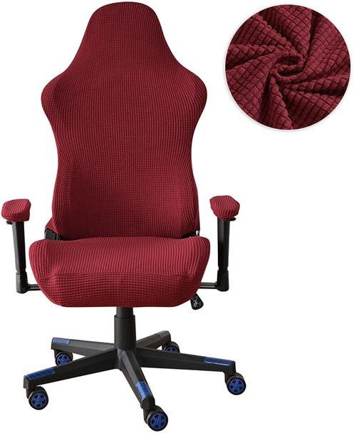 Nurb Gaming-Sessel-Sitzbezug aus elastischem Stretch-Material in Weinrot - Bild 1