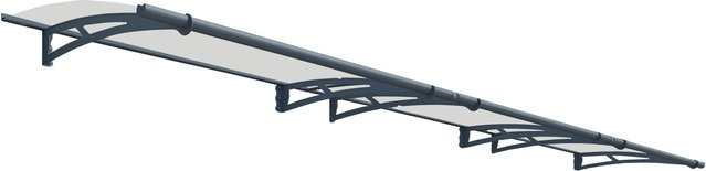 Palram Canopia Aquila Vordach Grau Klar B/H/T: 92 x 450 x 17,5 cm - Bild 1