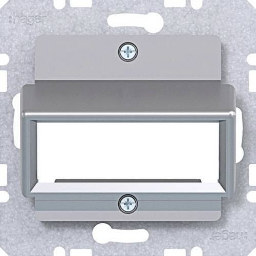 Hager Abdeckungsplatte WAF2163TA in Silber - Bild 1