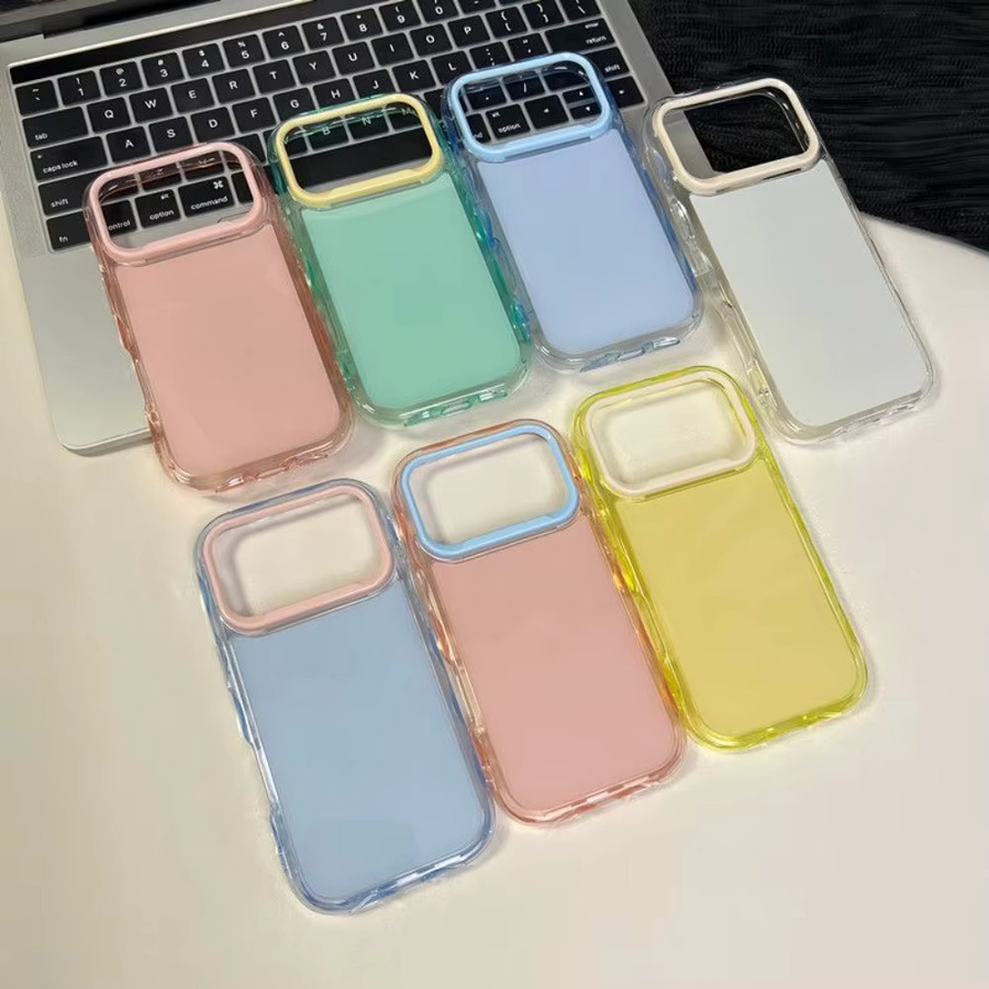 FUCHU Jelly Candy Stoßfeste Schutzhülle für iPhone 15 14 13 12 11 Pro Max Plus Air in Multicolor - Bild 3