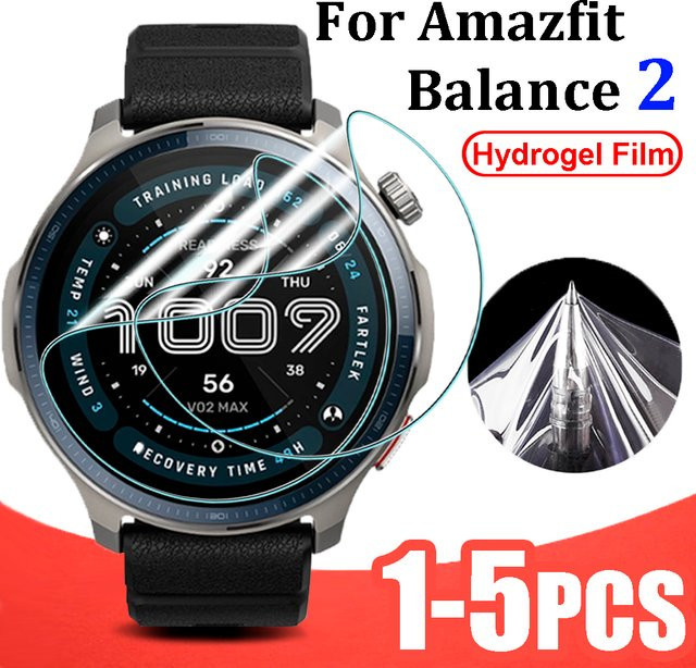 Displayschutzfolie für Amazfit Balance 2, transparente TPU-Hydrogelfolie mit weichen Kanten, 1-5 Stück - Bild 1