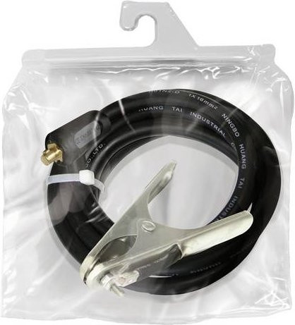 Toparc Masseklemme mit Kabel in Schwarz, Länge: 2 m, 16 mm² - Bild 1