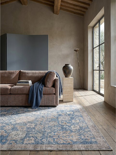 Orient Teppich Kadima Design in Blau mit Blütenmuster im Vintage-Stil, B/T: 190 x 290 cm - Bild 1