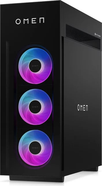 HP OMEN 45L GT23-0091ng Gaming PC in Schwarz mit AMD Ryzen 9 9950X3D, 32GB RAM, 2TB SSD und RTX 5080 - Bild 1